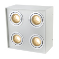 Interior Square LED Ceiling Downlight 4 Heads