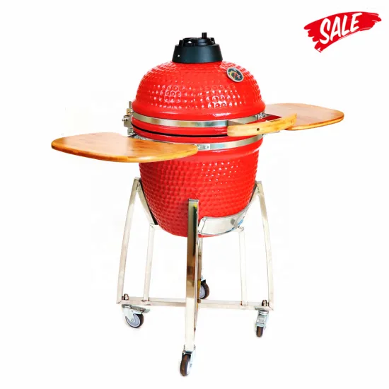 SEB / STEEL EGG BBQ 18 inches japanese kamado grills,charcoal grill with table and fire box smoker bbq ceramic red kamado grill