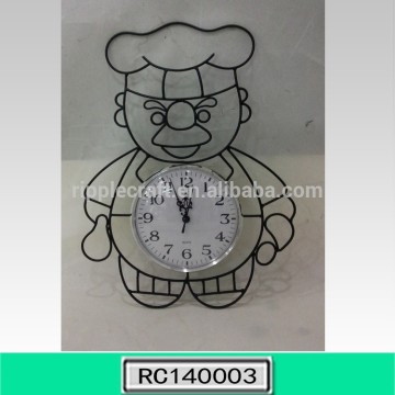 New Style Metal Wire Clock Home Decoration
