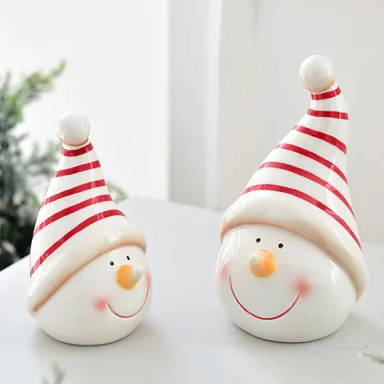 Custom Ceramic Ornaments for Christmas Home Decorations