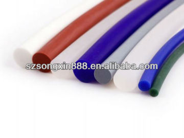 Different colors flexible silicone solid cord