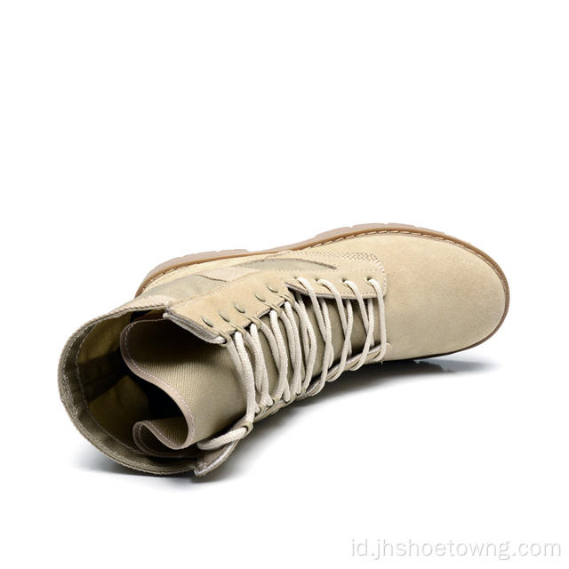 Sepatu Bot Militer Tempur Kulit Pria