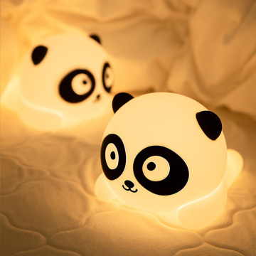 Wiederaufladbare Einhorn -Panda -Nachtligtischlampe für Kinder