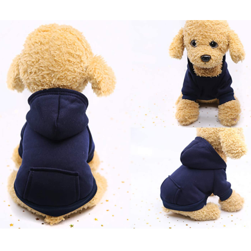 2 pedaços de inverno cão hoodie