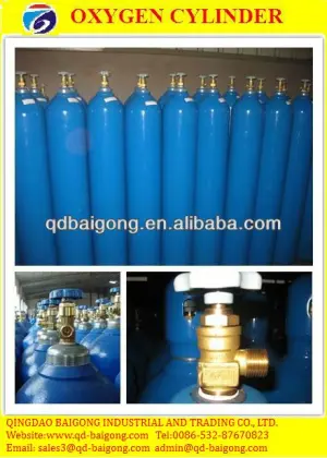 seamless steel oxygen gas cylinder