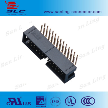 H8.8mm 2.54mm box Header connector,right angle