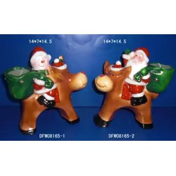 Ceramic Christmas Gifts Shopping Red  Santa Claus Ceramic Santa