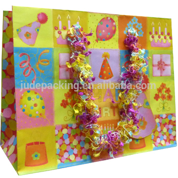 Birthday children gift paper bag