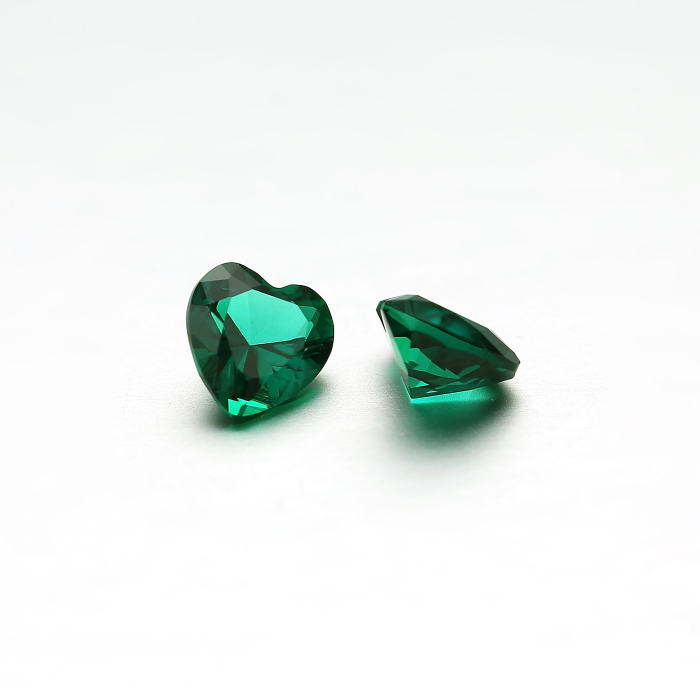 6x6mm Heart Cut Zambian Emerald για Custom Floral Jewelry