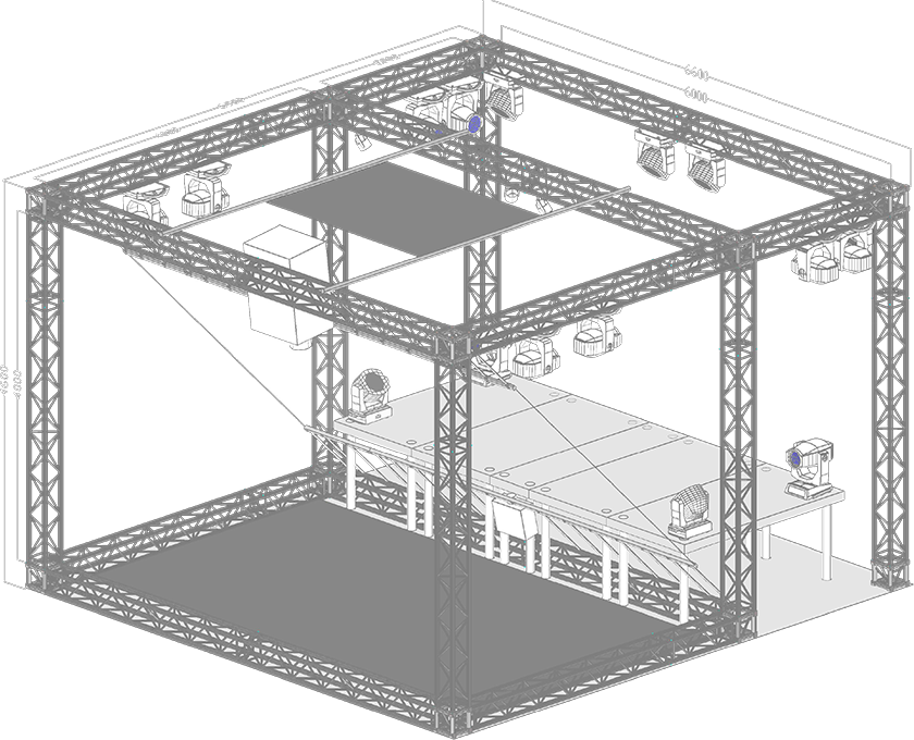 3D Hologram Projection Systems - Holographic stage - Virtual On