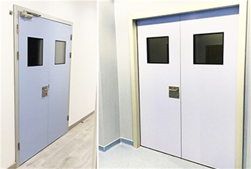 Stainless steel airtight interior hospital sliding door