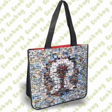 PET Woven Tote Bag, 50% Recycle, Measures 38 x 38 x 20cm, Suitable for Packing Purposes