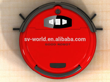 Red multifunction vacuum cleaenr, small robot dry floor vacuum cleaner