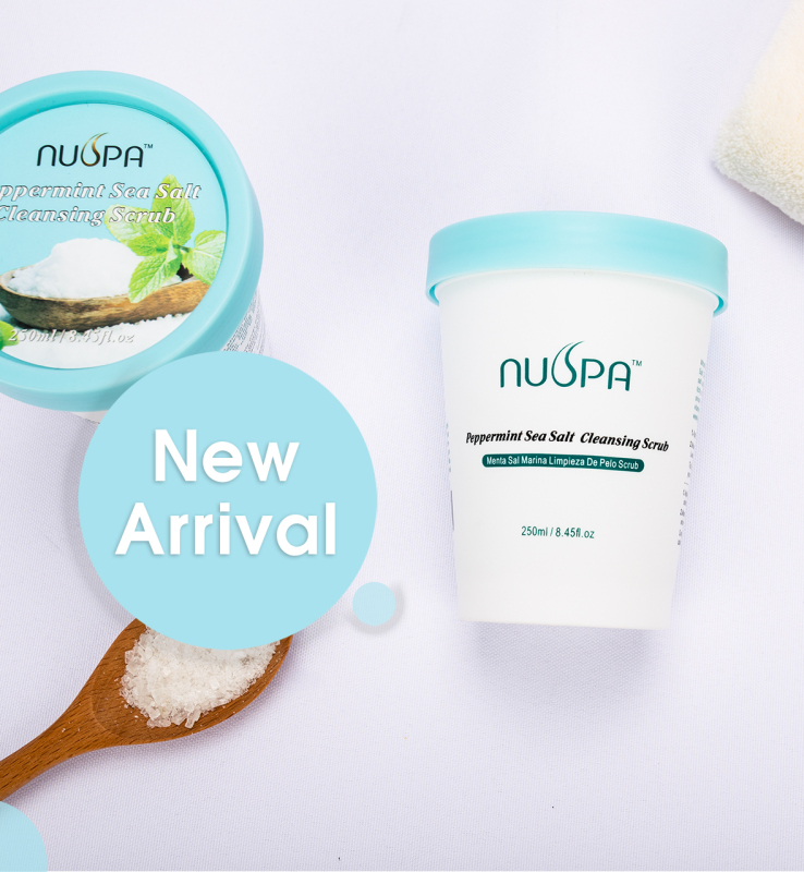 NUSPA Customized Organic Exfoliating Hair Care Wash Natural Deep-Cleansing Scalp Scrub