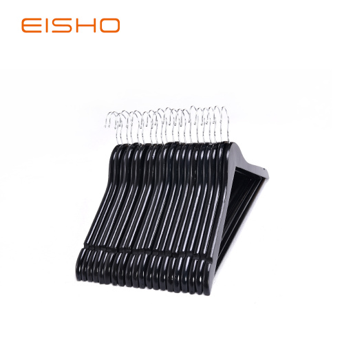 EISHO Basic Black Wooden Men Suit Jacket Hanger