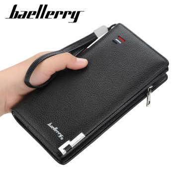 Baellerry S1061 Men's Leather Wallet: A Stylish and Functional Zipper Wallet for Business and Daily Use