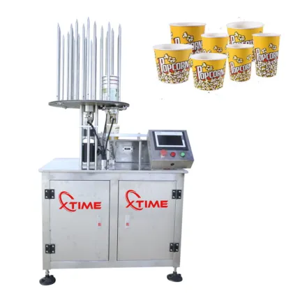Peanut Popcorn Paper Cup Filling and Sealing Machine