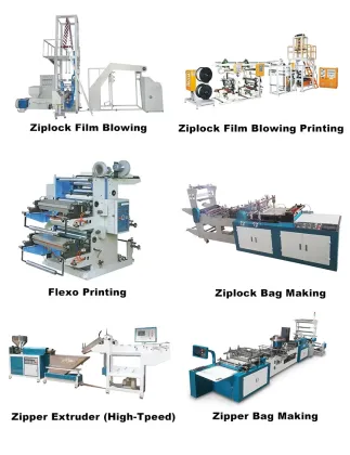 Wenzhou Automatic Ziploc Slider LDPE PE Zipper Storage Gallon Bag Making Machine