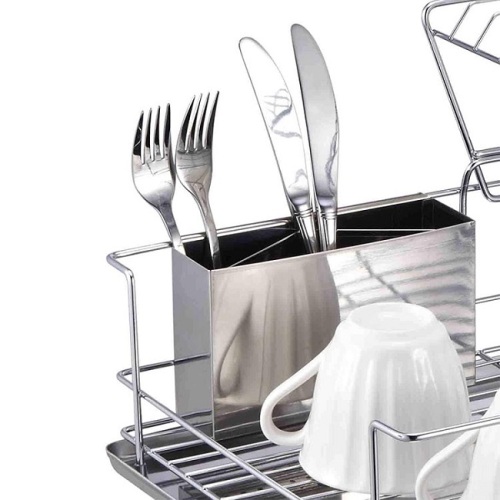 2 Tier Dish Drainer Rack Good Quality 2 Tier Stainless Steel Dish Rack Supplier