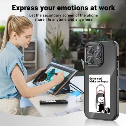 Interchangeable photo ink screen phone case