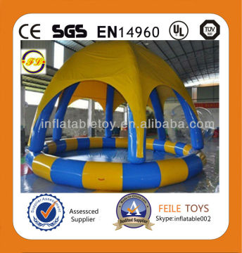 children inflatable pool with slide