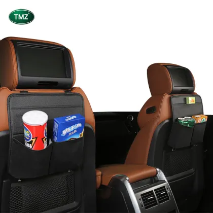 car back seat organizer in car organizers lather