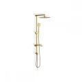Vintage Style Antique Brass Rose Gold Bathroom Shower Set with Shower Head and Hand Shower