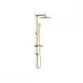 Golden Durable Sliding Adjustable Rain Experience Shower Set