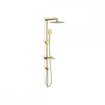 Vintage Style Antique Brass Rose Gold Bathroom Shower Set with Shower Head and Hand Shower