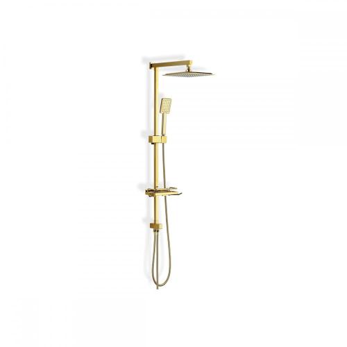 Wall Mounted Double Handles Vintage Bathroom Rainfall