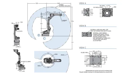 AR1440 Thermal Cutting Machine: Professional Welding Equipment with Yaskawa Robotic Torch