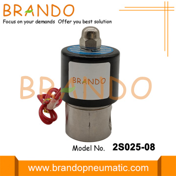 1/4'' Stainless Steel Solenoid Valve 2S025-08 AC220V