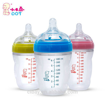 180ml Newest silicone baby feeding bottle with PANDA design