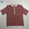 Chemises de sport de polo blanc rouge pour hommes