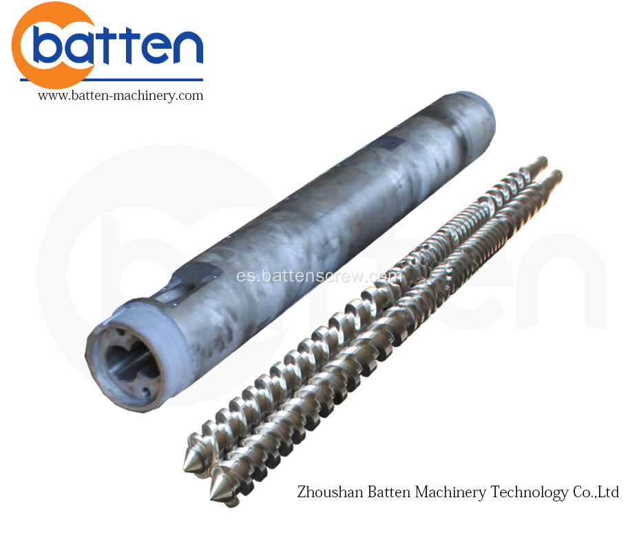 Barril de doble husillo paralelo para maquinaria de extrusión de plástico