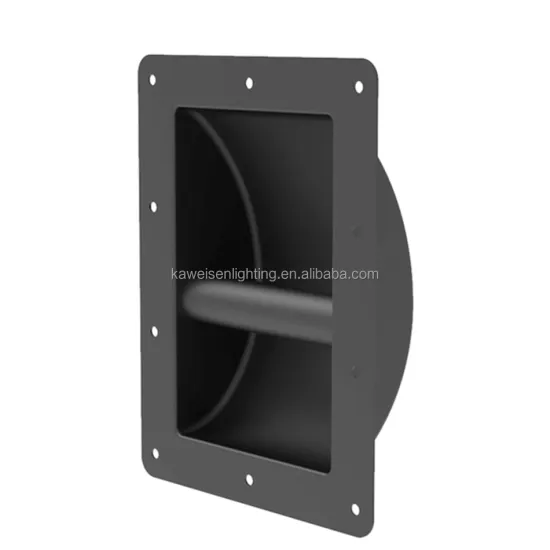 Black Spray Coated Metal Speaker Handle for Rack Case and Cabinet Hardware