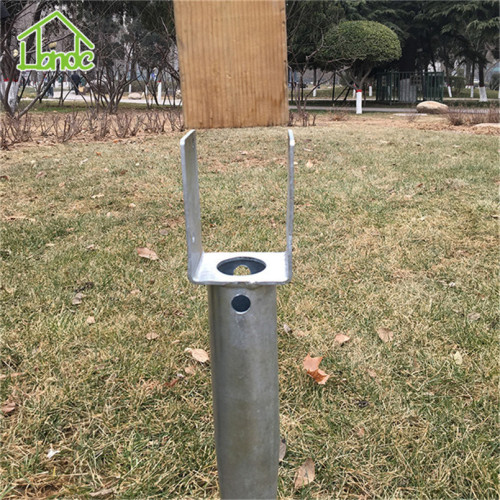 Galvanized Ground Screw with U Shape Bracket