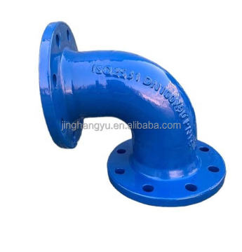 High-Quality Cast Iron Pipe Fittings: Double Flange Elbow Bend
