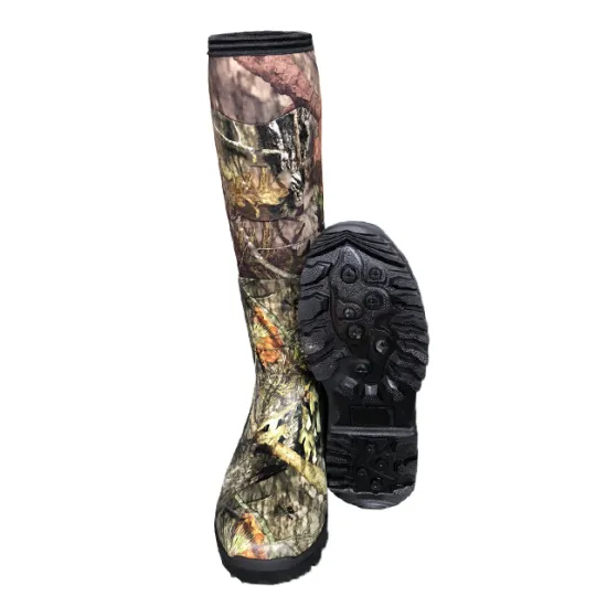 2020 Men's Waterproof Hunting Boots: Camo Neoprene Rubber Wellington