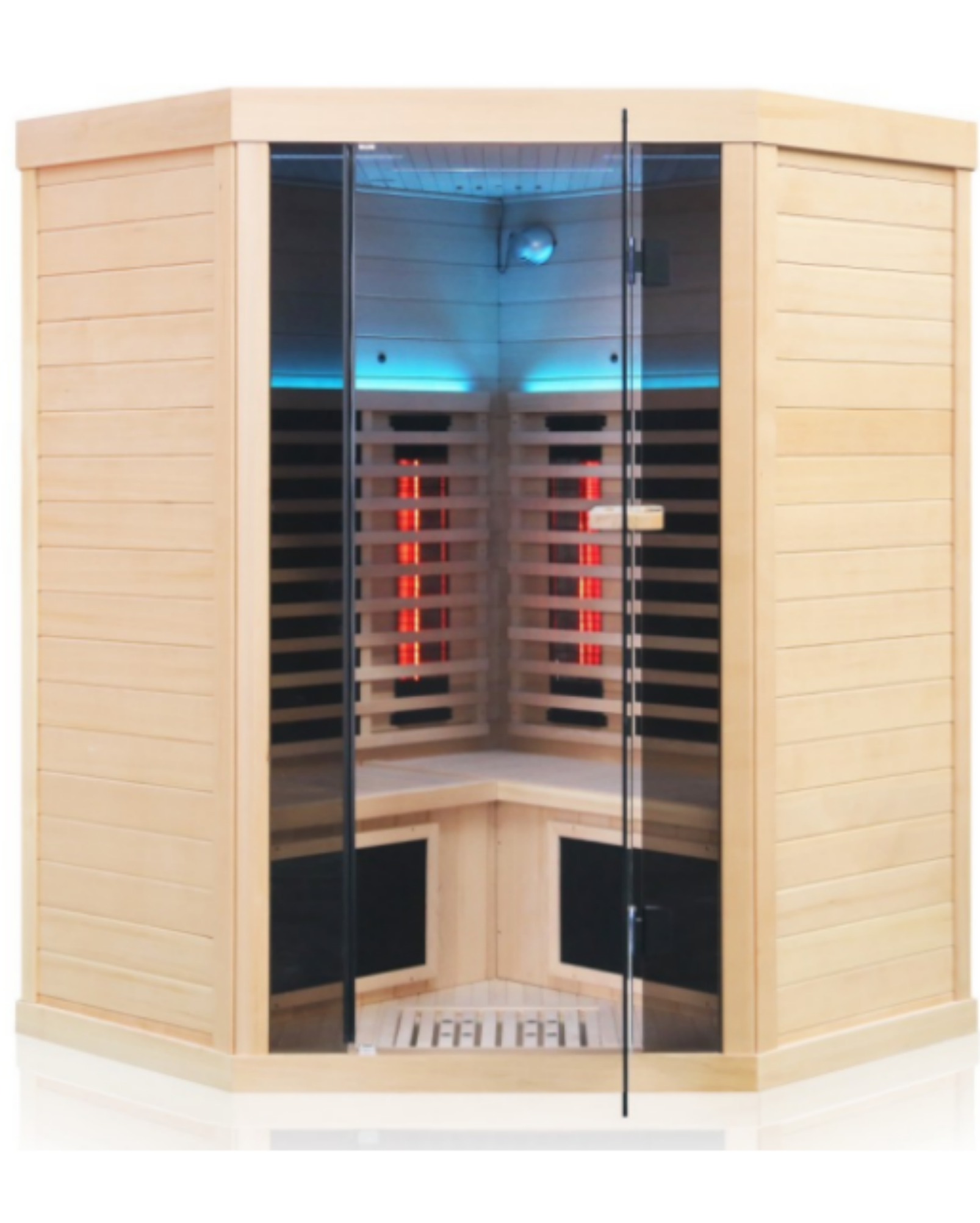 Four-person head infrared sauna room: A multi-person health preservation haven in a small space Traditional saunas often have