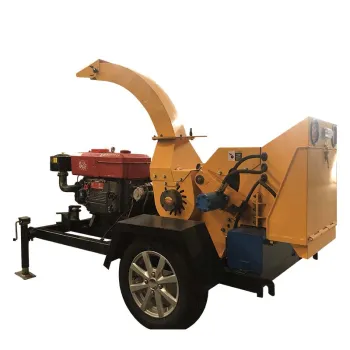 Diesel Engine Driven Tree Branch Crusher for Large Wood and Garden Waste