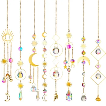 DIY K9Crystal Sun Catcher Light Wind Chimes Prism Ball for Window Garden Decoration