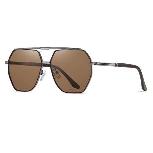 China Fashion Men's Metal Double Bridge Sunglasses Manufactory