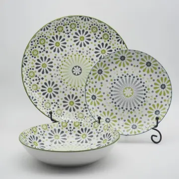 Japanese style porcelain dinner set, new design hot selling ceramic dinner set