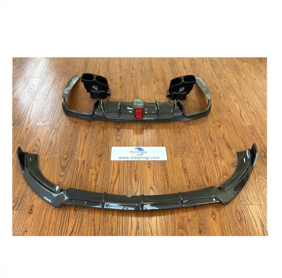 Carbon Fiber Front Bumper Lip Splitter Rear Diffuser Kit for Mercedes-Benz W213 E63/E-Class 2017+