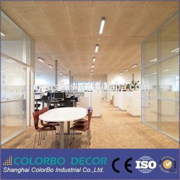 Office Interior Wall Decoration Wood Fiber Decorative Acoustic Ceilings