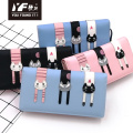 Custom cute cartoon cat PU pencil case