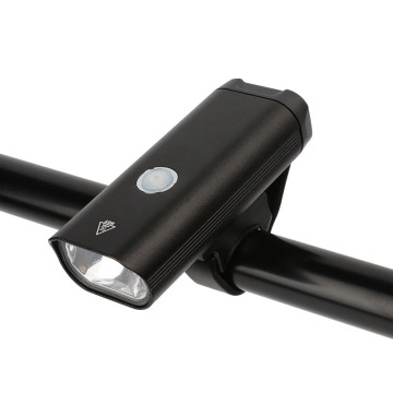 USB Rechargeable 1200mAh Power Bank Bike Light with High Beam LED Headlight
