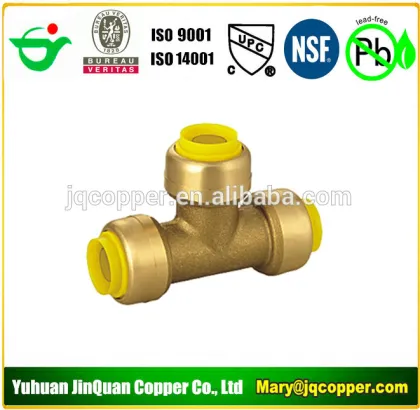 Pipe Fittings Lead Free Push Fit Fittings Tee