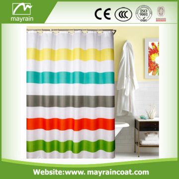 Embossed Pattern 3 Pass Polyester Shower Curtain
